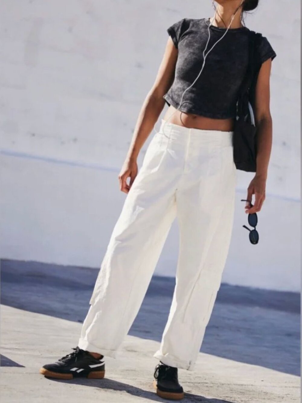 NWT FP Movement Mesmerize Me Pants in White Size Small